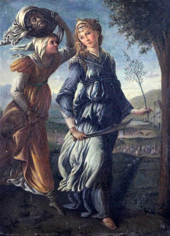 After Sandro Botticelli The Return of Judith to Bethulia, 10.5 x 7.75in.